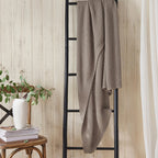 Acrylic Throw Blanket (Size 125x180 cm) - Natural