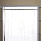 Adjustable Curtain Rod - Chrome Silver - 95-175cm  (37.1 - 68.8in)