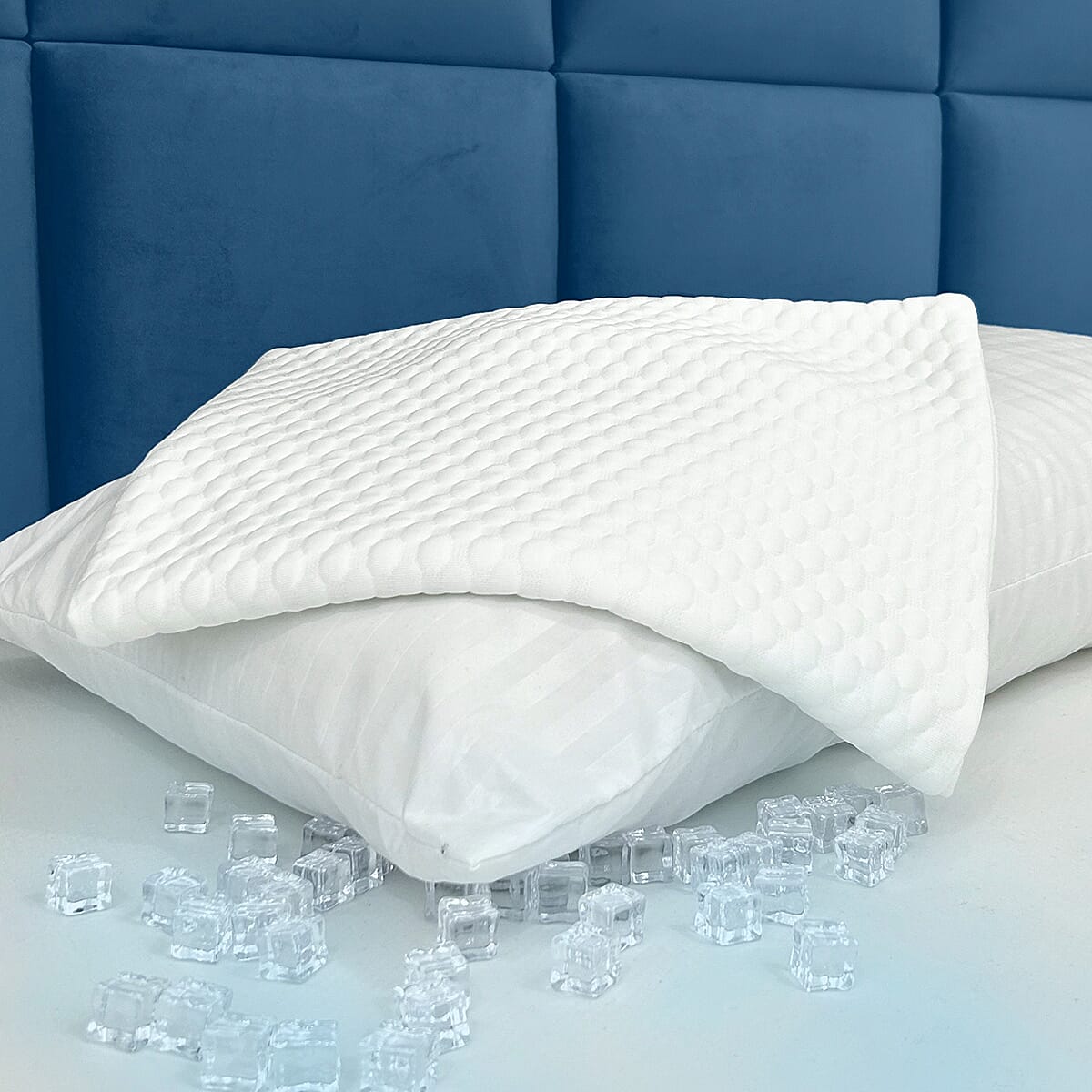 Adormo - 100% Comfortable Super Cool Pillow Case - Cover (Size 75x50cm) - White