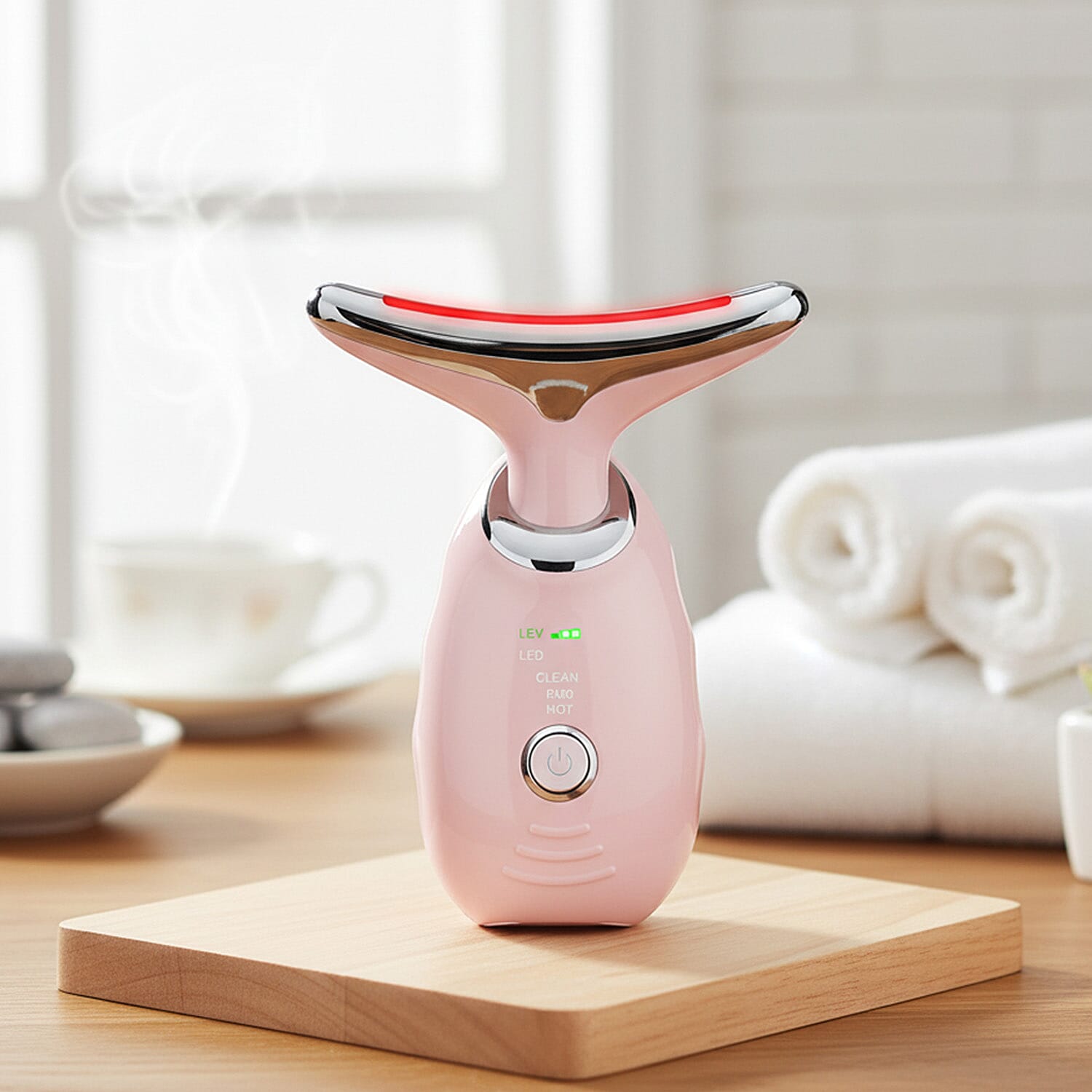 ErthSkin Age-Defying Face And Neck Massager - Pink