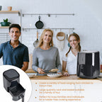 Homesmart Digital Air Fryer (4L,1200W) - Roasts, Bakes and Grills Faster With Less Fat -  Black