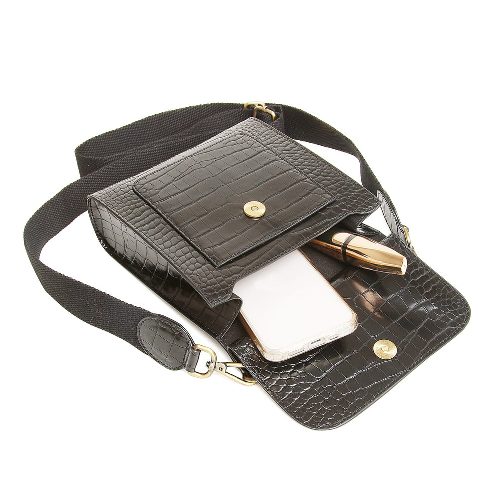 Alice Wheeler Bloomsbury Crossbody Bag - Black