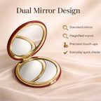 Alice Wheeler London Round Compact Mirror - Fig