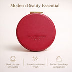 Alice Wheeler London Round Compact Mirror - Fig