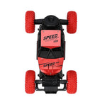 All-Terrain Die-Cast R-C Climbing Car - Rubber Tyres, Shock Absorbers - Red