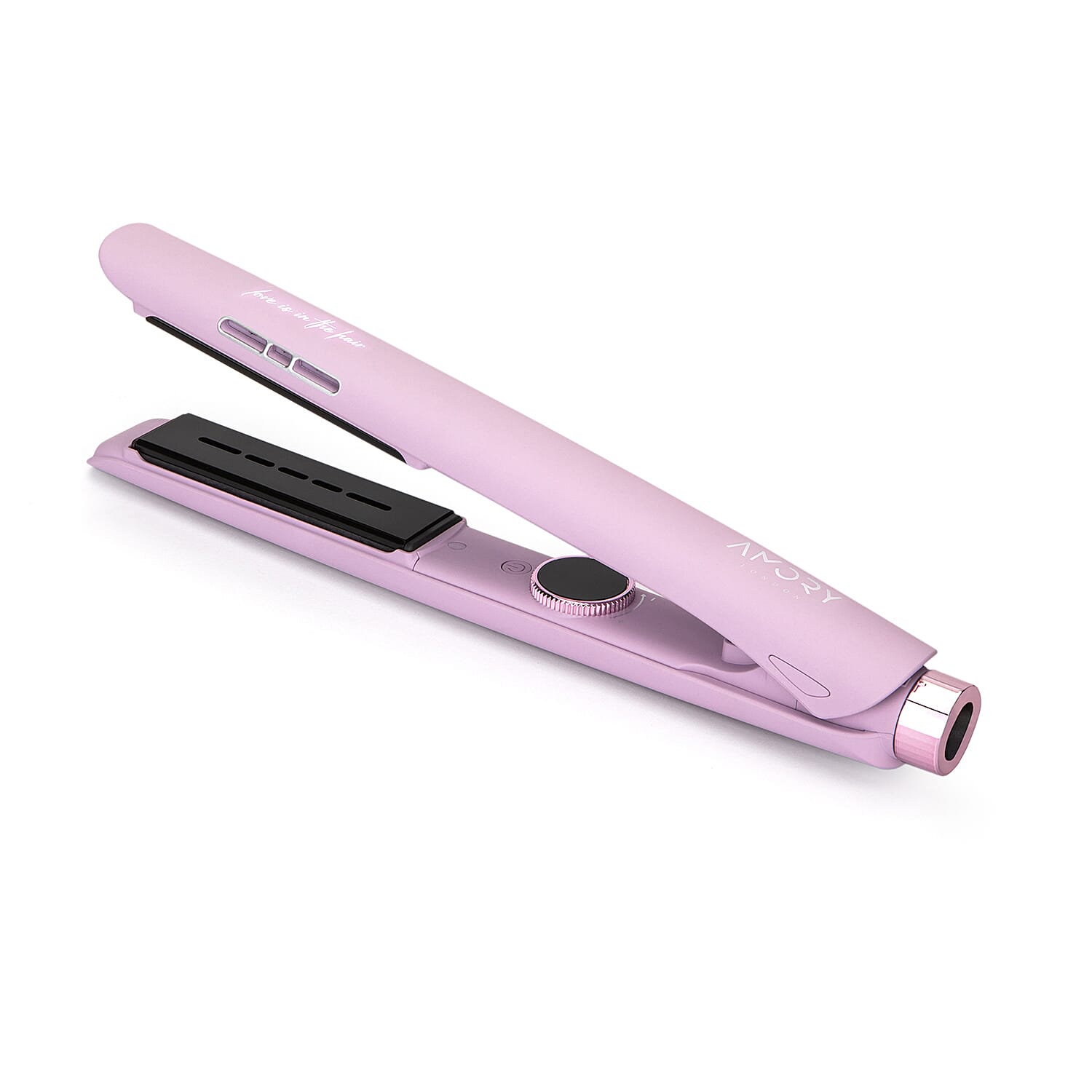 Amory Bundle (Incl. Marylebone Ionic Hair Straightener- Mauve , Shampoo, Conditioner, Splint Comb, Hairbrush - Silicone Pouch)