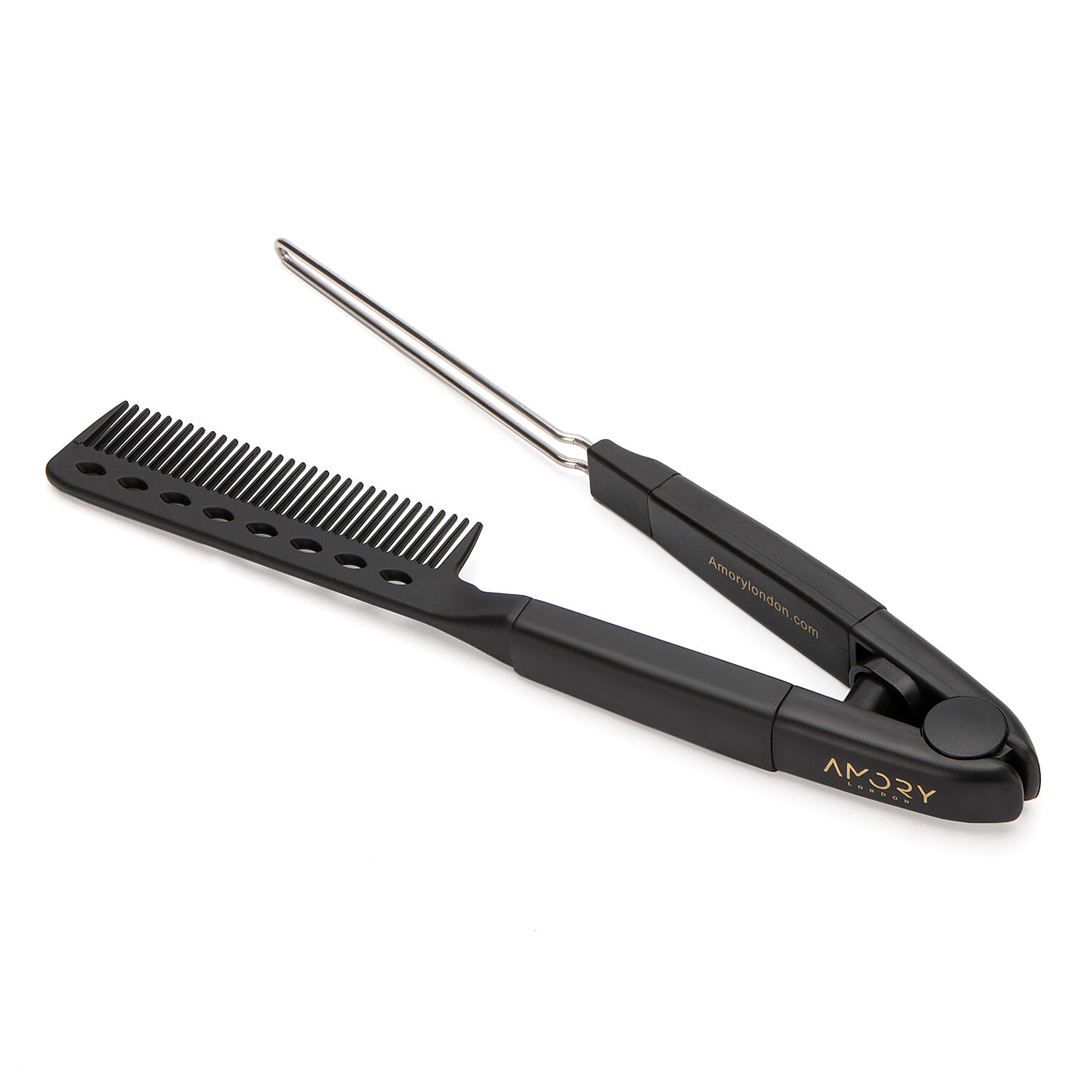 Amory Bundle (Incl. Marylebone Ionic Hair Straightener- Mauve , Shampoo, Conditioner, Splint Comb, Hairbrush - Silicone Pouch)