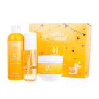 Laurelle Amour De Carnaval - Golden Sun Luxurious 3 Piece Gift Set (300mL Body Wash, 100mL Body Mist, 240mL Body Lotion) - Caramel & Pistachio Scent