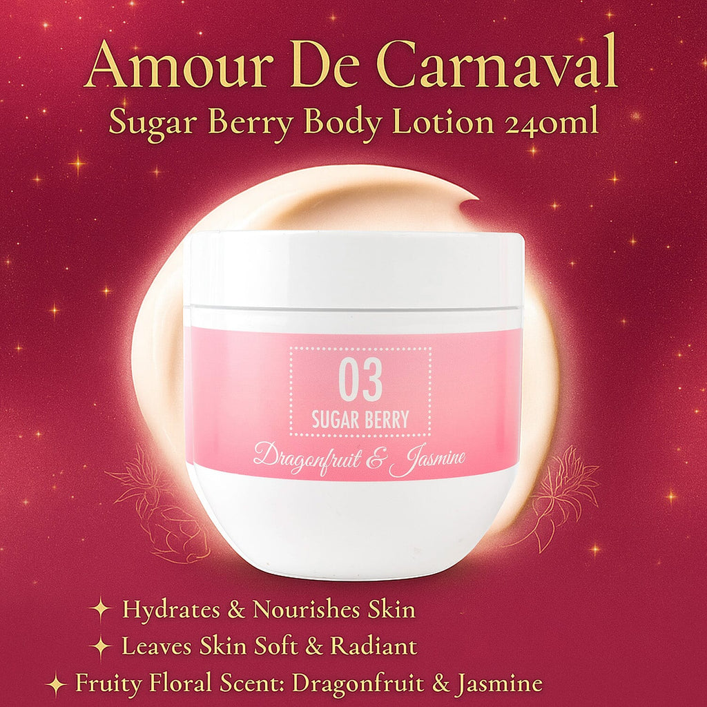 Laurelle Amour De Carnaval - Sugar Berry Luxurious 3 Piece Gift Set (300mL Body Wash, 100mL Body Mist, 240mL Body Lotion) - Dragonfruit & Jasmine Scent
