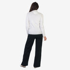 BLACK FRIDAY MEGA LAUNCH - Anamor Cable Knit Splitneck Jumper With Gold Button Sleeve (Size S) - Ivory