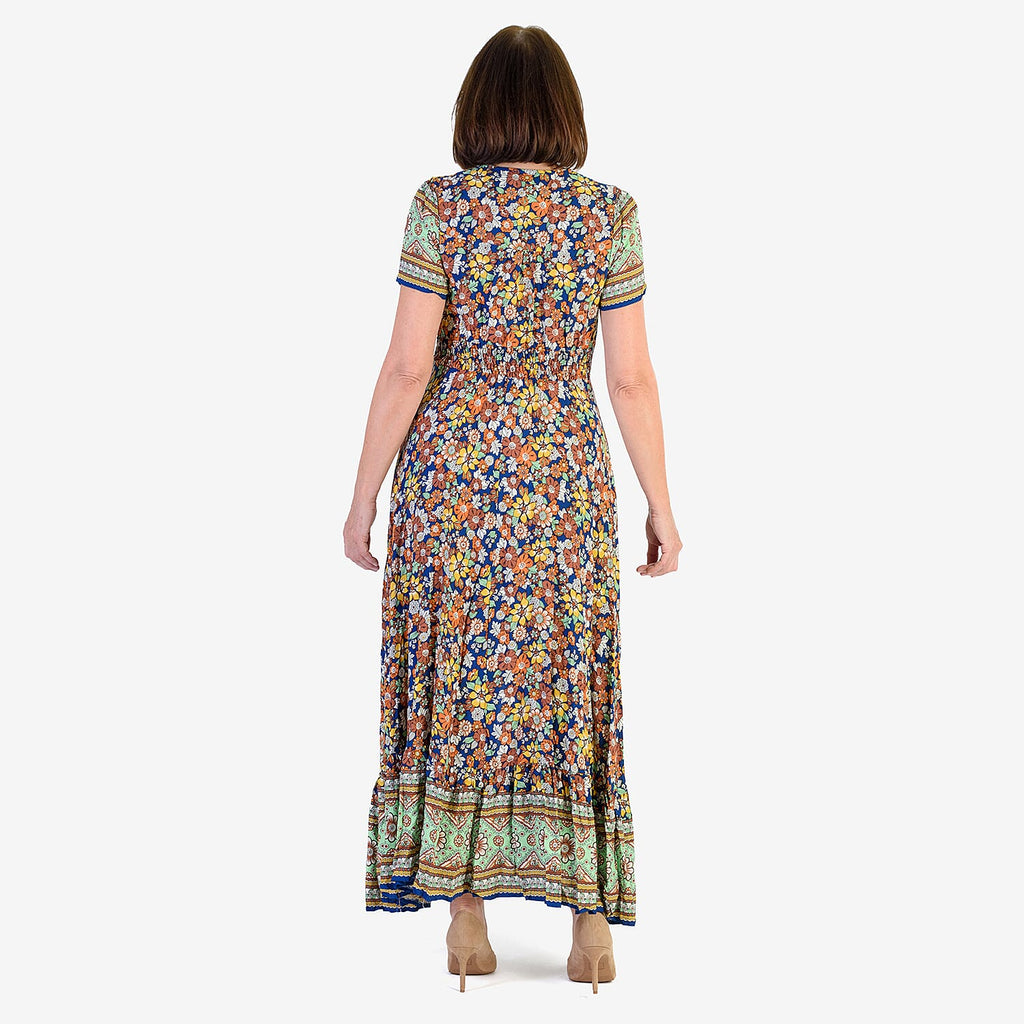 Anamor Rayon Woven Dress (Size - 10) - Green