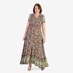 Anamor Rayon Woven Dress (Size - 12) - Green