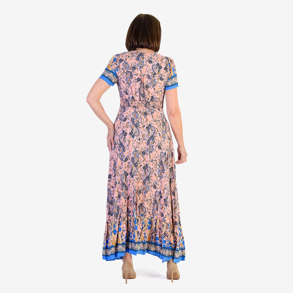 Anamor Rayon Woven Dress (Size - 12) - Pink