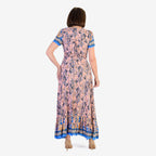 Anamor Rayon Woven Dress (Size - 12) - Pink