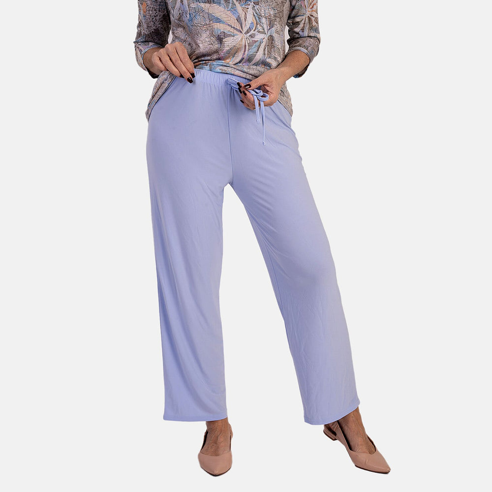 Anamor Ity Ankle Grazer Trouser With Drawstring Waist (Size XL-XXL) - Blue