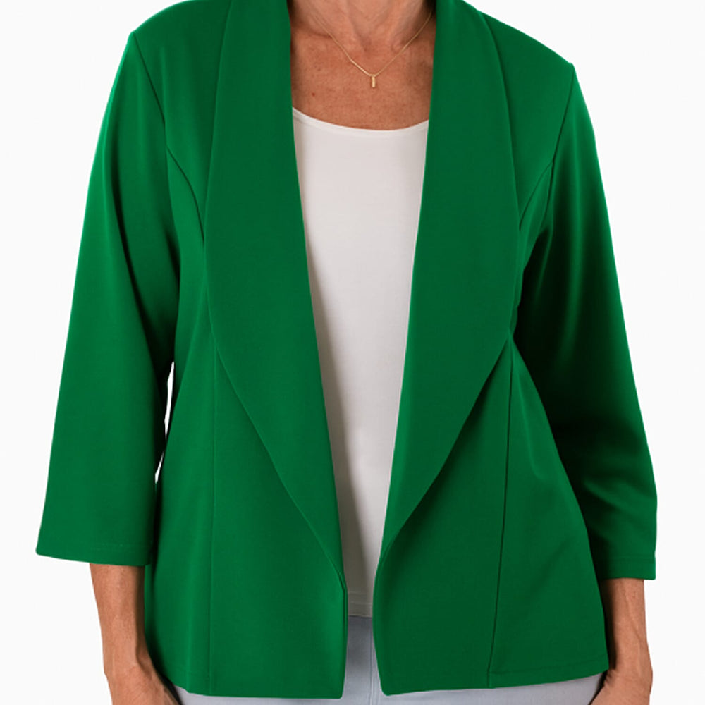 Anamor Ladies Lapel Blazer (Size M) - Emerald