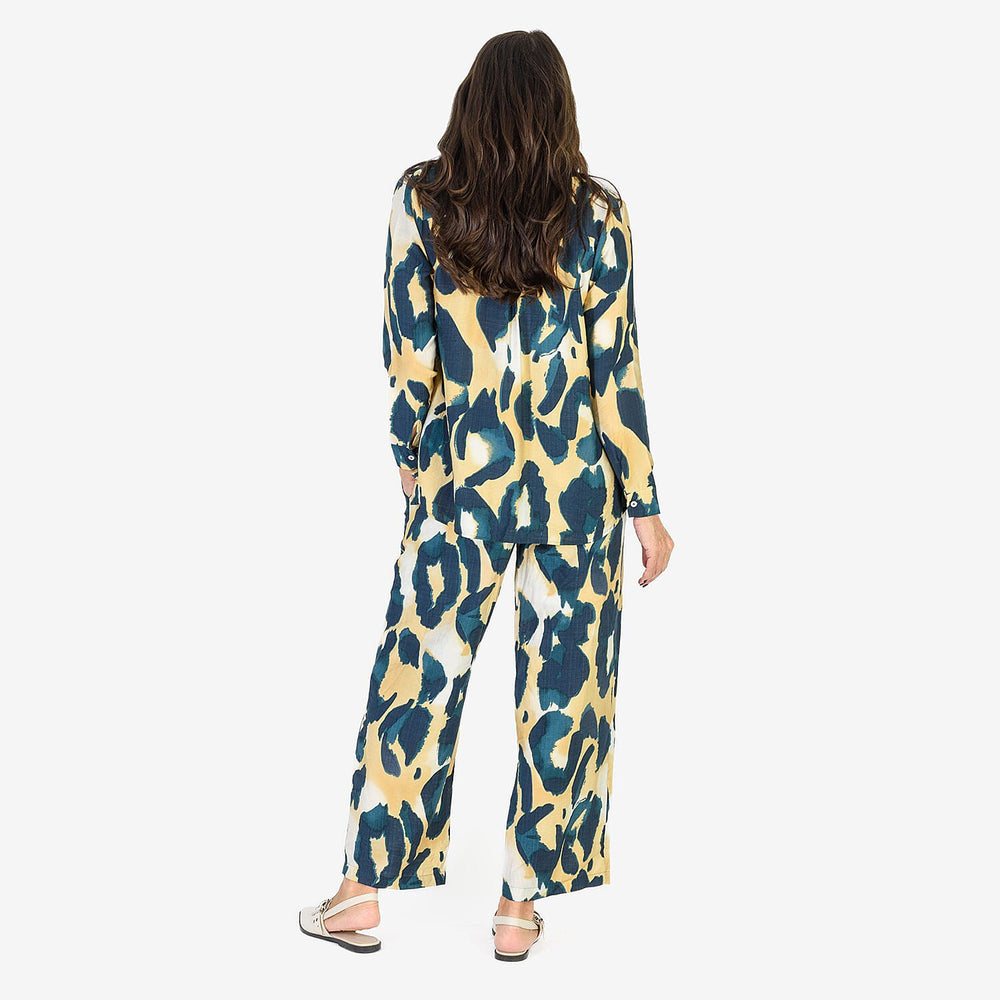 Anamor Printed Shirt (Size M-L) - Navy