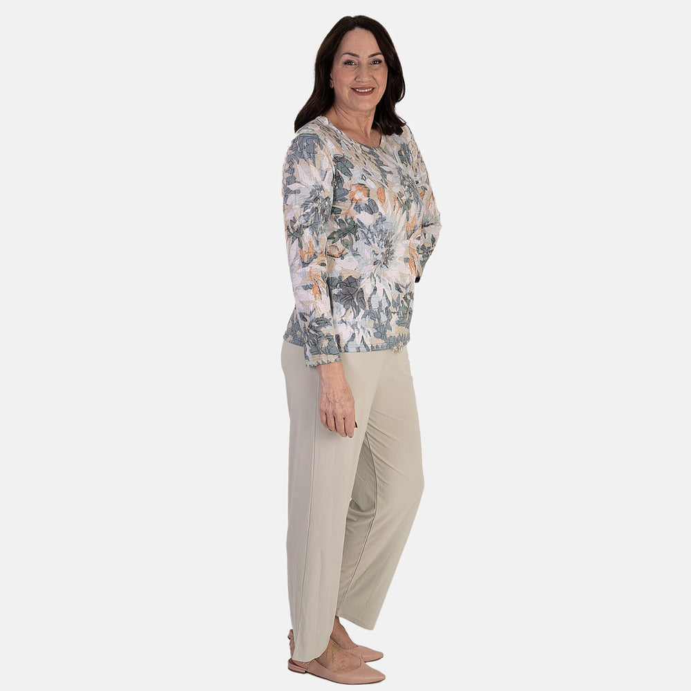 Anamor Printed Long Sleeve Top (Size S) - Mint