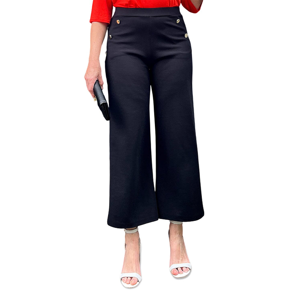 Anamor Knitted Jean and Pant-Trouser (Size - 12) - Black