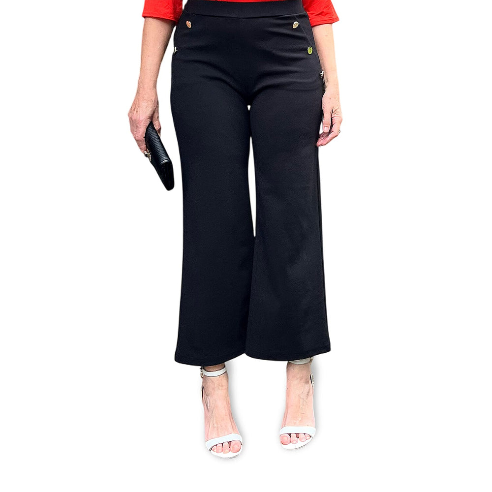 Anamor Knitted Jean and Pant-Trouser (Size - 12) - Black