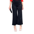 Anamor Knitted Jean and Pant-Trouser (Size - 12) - Black