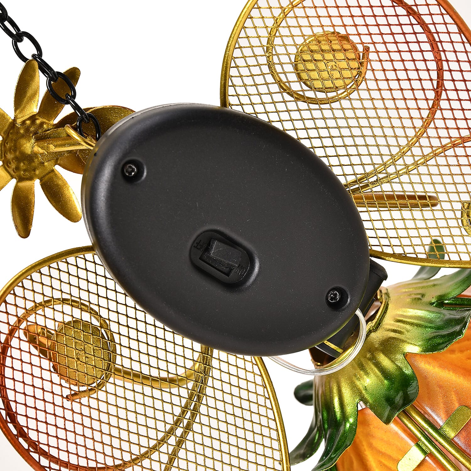 Iron Art Fairy Solar Outdoor Light Decoration (300mAh Battery) - Orange