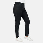 TAMSY - Angelina Relaxed Skinny Stretch Jean (Size 10) - Black