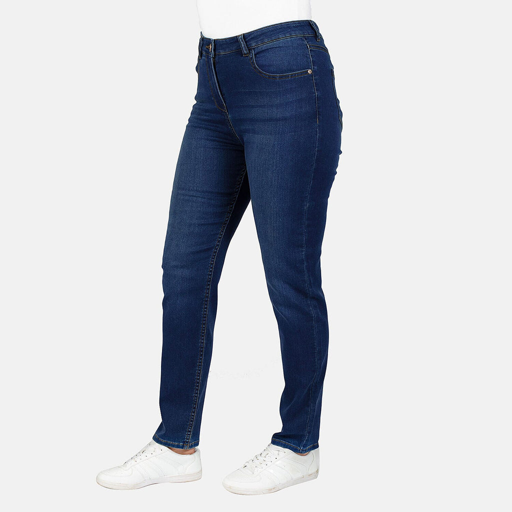 TAMSY - Angelina Relaxed Stretch Jean (Size 12) - Indigo