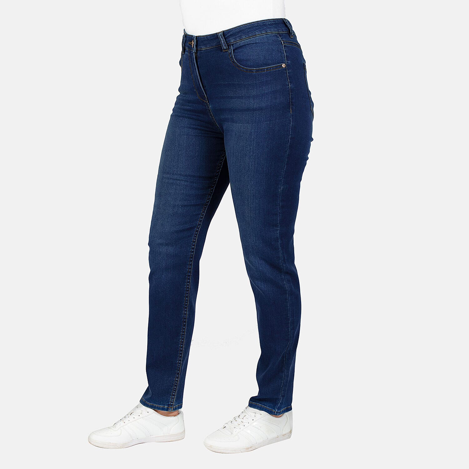 TAMSY - Angelina Straight Fit Jeans (Size 16) - Indigo