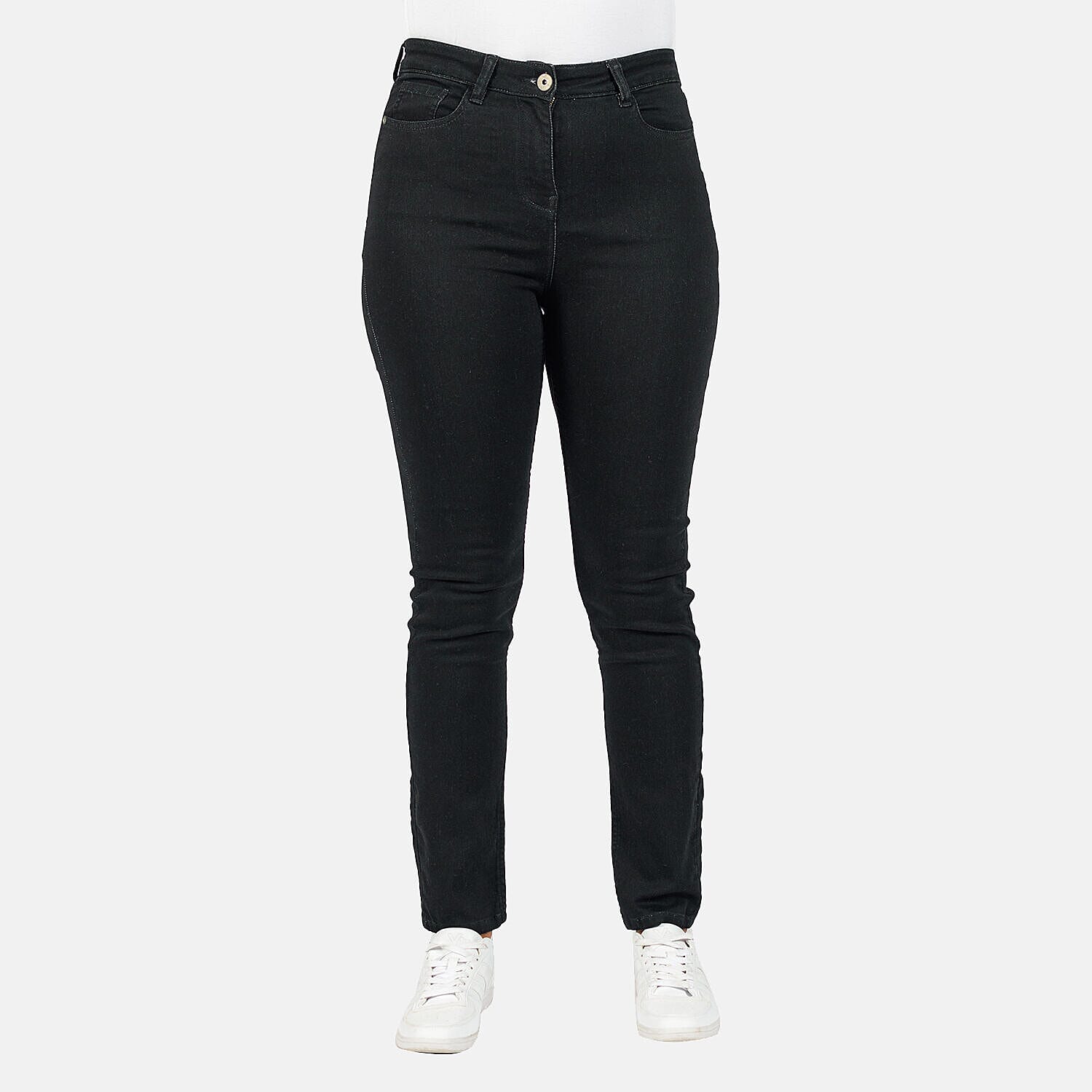 TAMSY - Angelina Straight Fit Jeans (Size 20) - Black