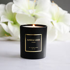 Anna Lihs Wild Fig & Cassis Scented Premium Candle (300ml) - Black Silver