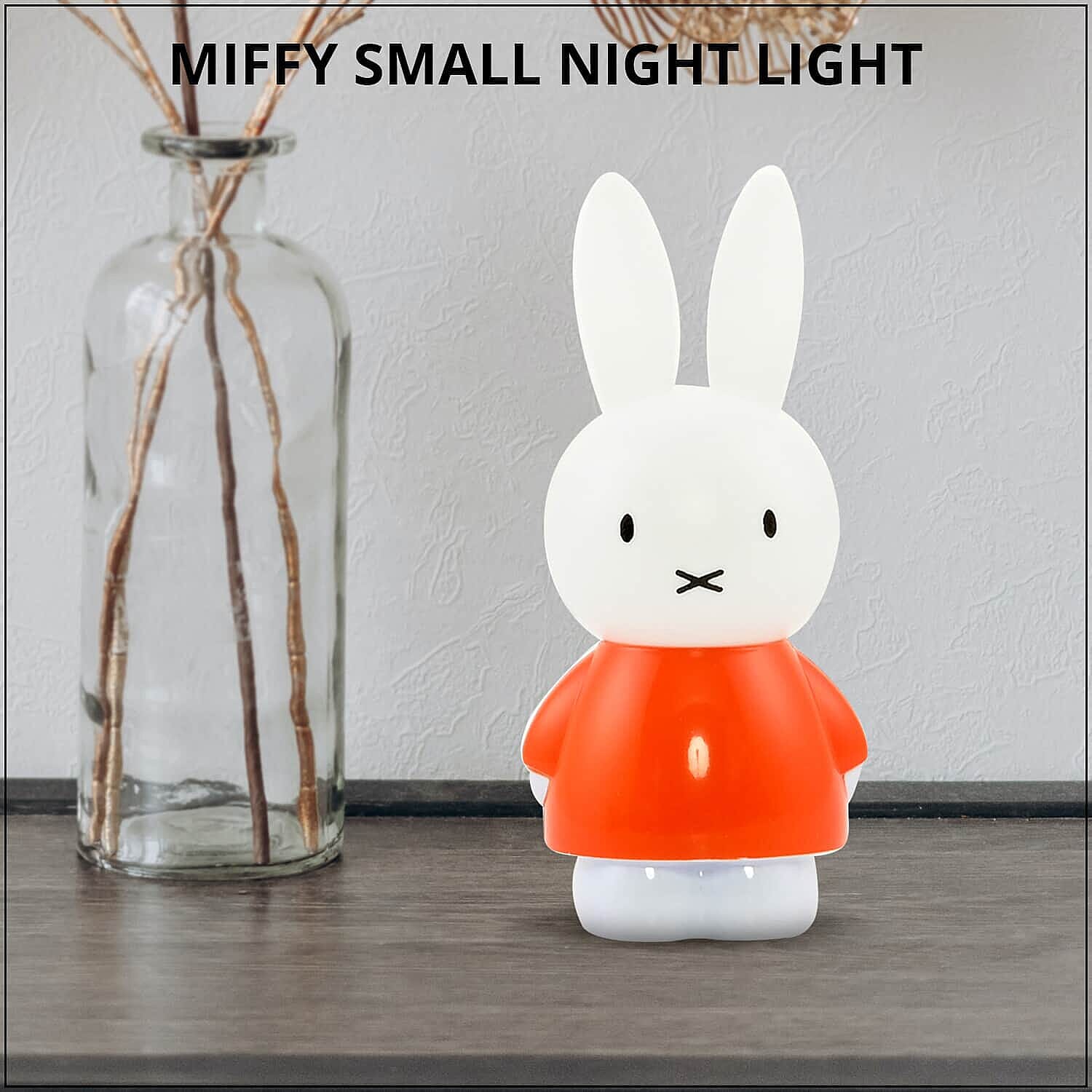 Miffy Night Lamp with Auto Dim Sleep Function - Orange - White