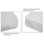 Anti Snore Memory Foam Pillow - Contoured Neck and Head Support - Soft & Breathable