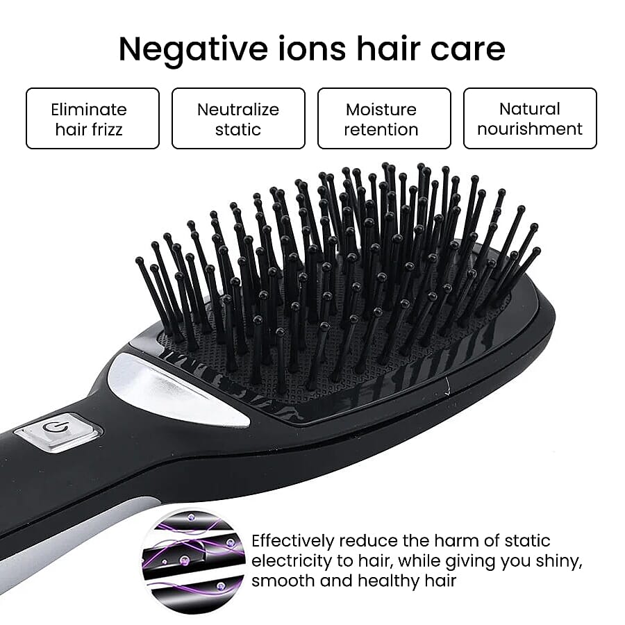 BEAUTECH- Iontech Smoothing Hair Brush (Black)