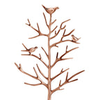 Vintage Style Antique Birds on Tree Jewellery Holder Stand (Size 30x15Cm) - Bronze