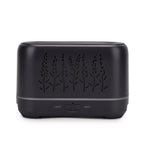 Flame Effect Aromal Diffuser with 10 Oils  - LED Light, Timer - Grey