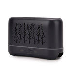 Flame Effect Aromal Diffuser with 10 Oils  - LED Light, Timer - Grey