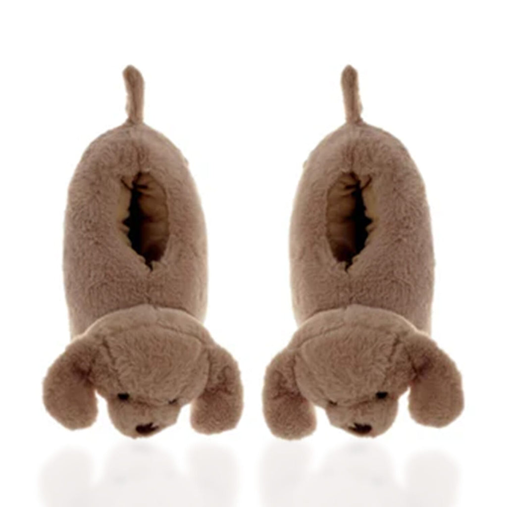 Aroma SuperSoft Chunky Dog Slippers (One Size, Fits 4 to 7) - Brown