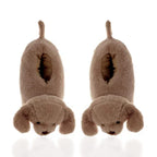 Aroma SuperSoft Chunky Dog Slippers (One Size, Fits 4 to 7) - Brown