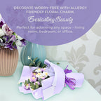 100% Cotton Handmade Crochet Flower Bouquet - Lavender