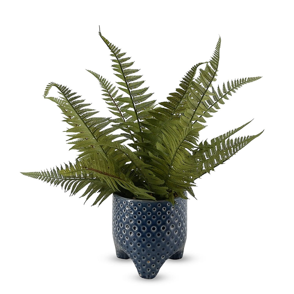 Fern Artificial Flower in ceramic pot ( 17 inches )