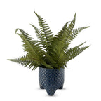 Fern Artificial Flower in ceramic pot ( 17 inches )