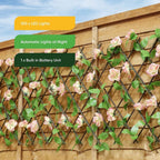 Solar LED Pink Flower Blossom Expanding Trellis PLUS 100 LED Lights