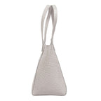 Assots London Genuine Leather Eileen Tote Bag - Ivory