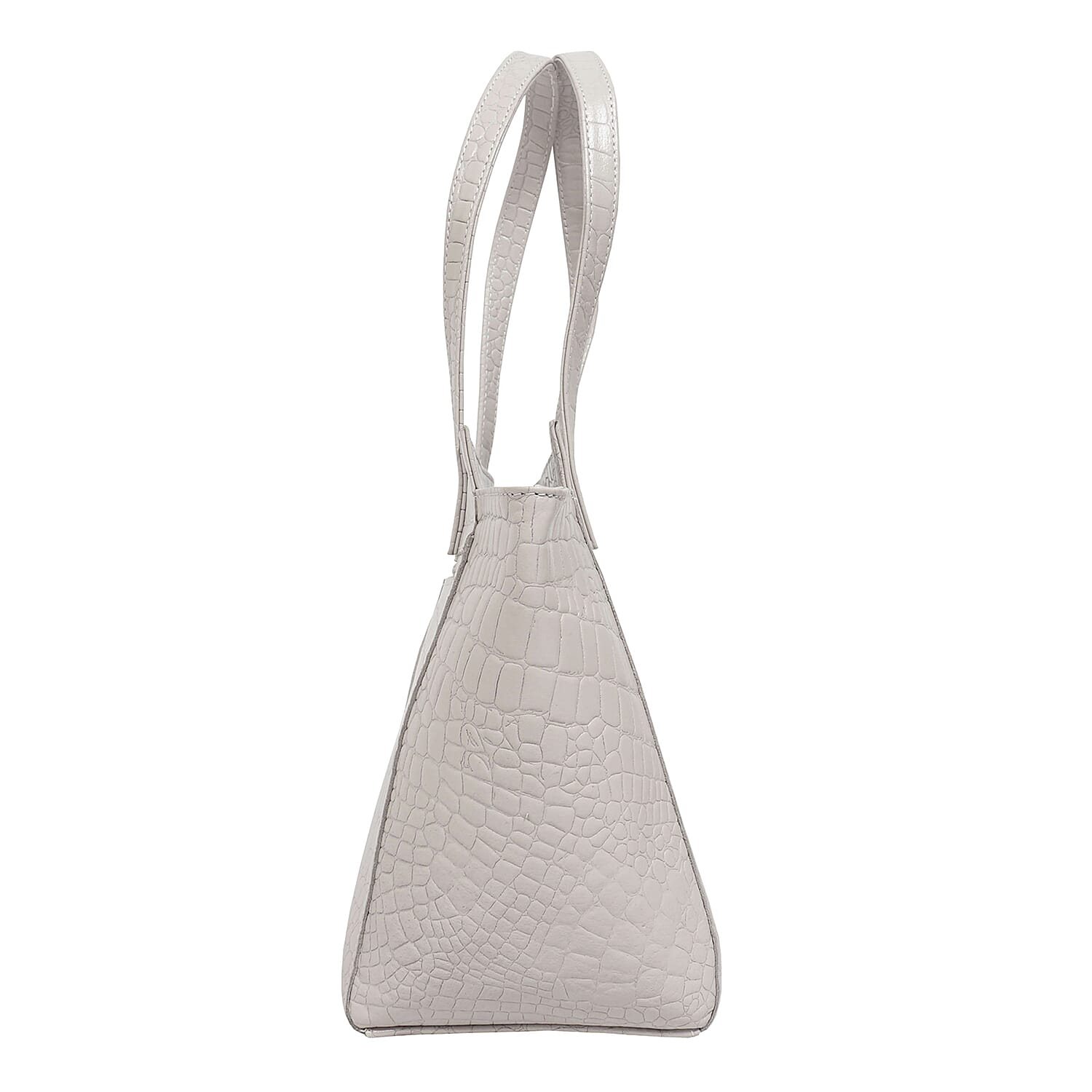 Assots London Genuine Leather Eileen Tote Bag - Ivory