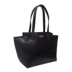 Assots London Genuine Leather Eileen Tote Bag - Black