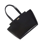 Assots London Genuine Leather Eileen Tote Bag - Black
