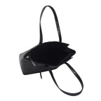 Assots London Genuine Leather Eileen Tote Bag - Black