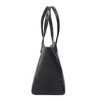 Assots London Genuine Leather Eileen Tote Bag - Black