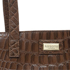 Assots London Genuine Leather Eileen Tote - Tan